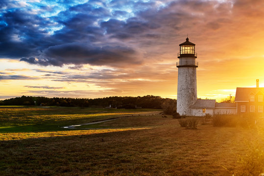 Highland Lighthouse Sunset cape cod