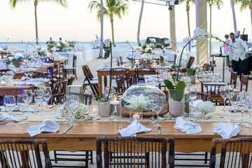 Table Set at the Beach