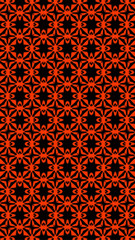 Ornate geometric pattern and abstract multicolored background