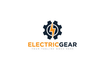 electric service logo and icon vector illustration design template