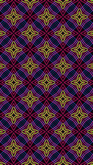 Ornate geometric pattern and abstract multicolored background
