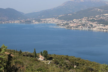 Beautiful view from Lustica peninsula (Montenegro)