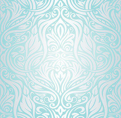 Turquoise invitation  background design floral  wallpaper