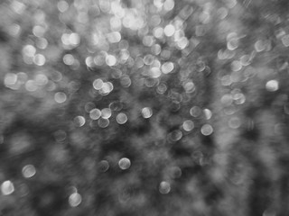 Black and white bokeh abstract background with blur vision