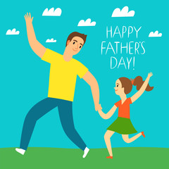 Happy father's day illustration
