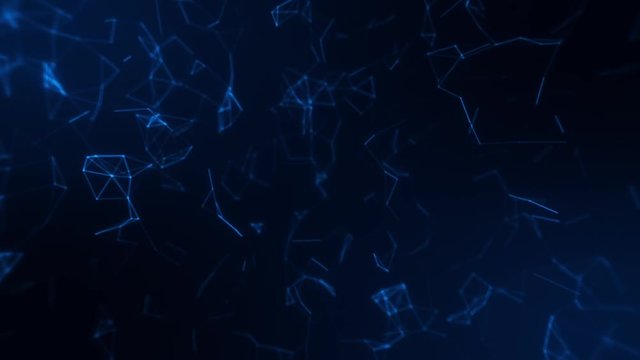 Blue Plexus Digital Lines Intro Logo Motion Background V2