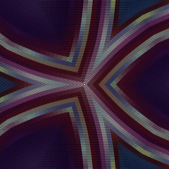 Colorful kaleidoscope halftone pattern background. Extra large design element.