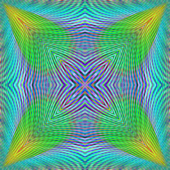 Colorful kaleidoscope halftone pattern background. Extra large design element.