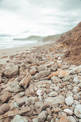 Some stones at beach in north of spain