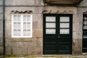 Fototapeta premium Traditional door way in Caminha, Portugal