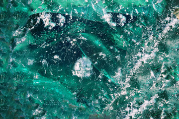 Glass stones. Crystal mineral natural rough colorful surface