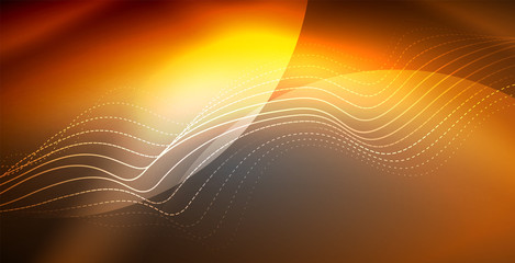 Neon lines shiny glowing background