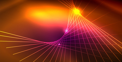 Shiny neon space background