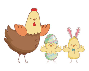 Happy farm animals cartoon