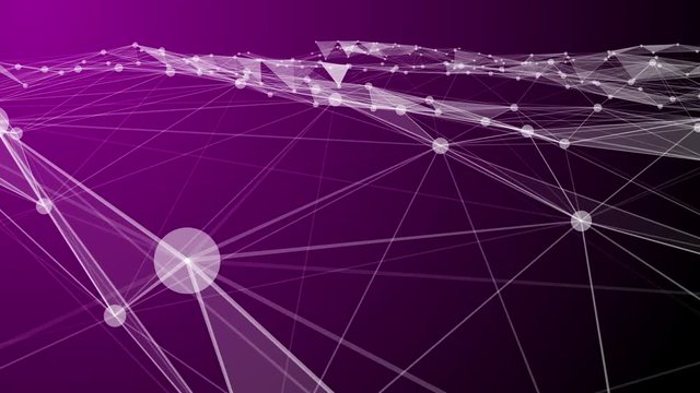 Futuristic technology abstract background. Beautiful plexus with numbers, graph and curve. Loop Animation. Business Concept.