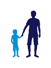 team vater papa und sohn vatertag kind dad familie großer bruder kleiner bruder paar liebe 2 freunde clipart silhouette cool design