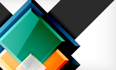 Colorful square and rectangle blocks background