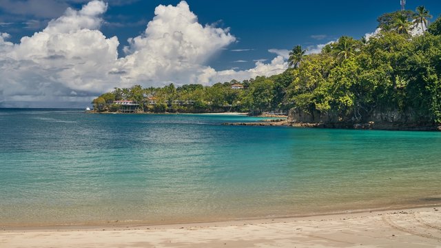 Nature of Contadora island in Pacific Ocean, archipelago Las Perlas, Panama