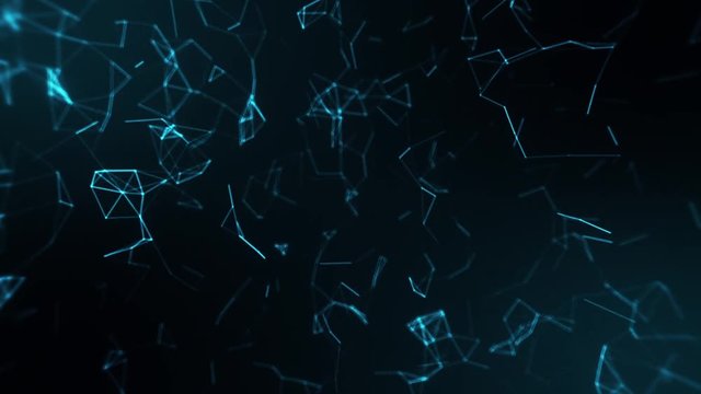 Blue Ice Plexus Digital Lines Intro Logo Motion Background V2
