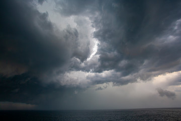 Dramatic Afternoon Storm over the Ocean  © Paul