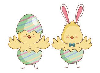 Happy farm animals cartoon