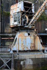 Fototapeta na wymiar Abandoned Shipyard