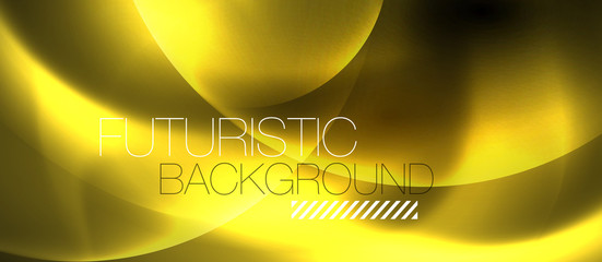 Shiny neon circles abstract background