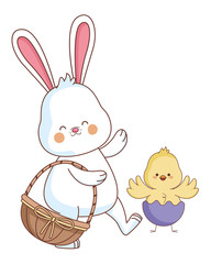 Happy farm animals cartoon