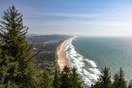 Oregon Coast seen from Neahkahnie Mountain, Oswald West State Park