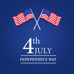 4th July american independence day with america flag
