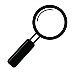 Magnifier Vector Icon. Illustration, eps10