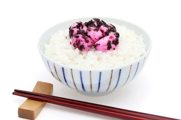 漬物　にんにく　ご飯