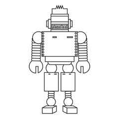 cartoon robot icon