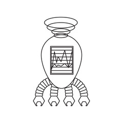cartoon robot icon