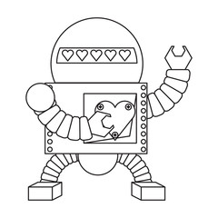 cartoon robot icon