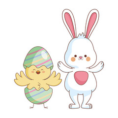 Happy farm animals cartoon