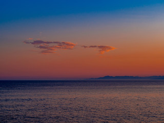 Fototapeta premium 【静岡県伊豆半島】西伊豆戸田の夕景【初夏】