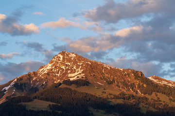 Kitzb&uuml;hler Horn bei Sonnenuntergang