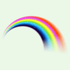Rainbow icon isolated on white background
