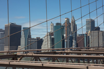 Fototapeta na wymiar Brooklyn bridge in New york