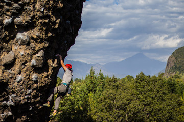 Obraz premium Escalando en Villa Peluca