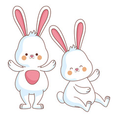 Happy farm animals cartoon