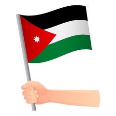 jordan flag in hand