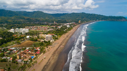 Jaco is a resort city on the Pacific Coast of Costa rica in Central America. Located in the country of Garabito in the Puntarenas province. Jaco is 4km long and famous for surfing