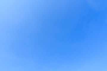 Naklejka na ściany i meble Natural background of clear blue sky