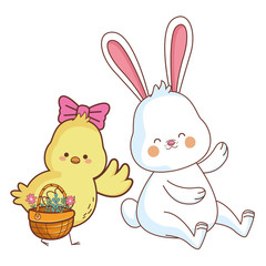 Obraz premium Happy farm animals cartoon
