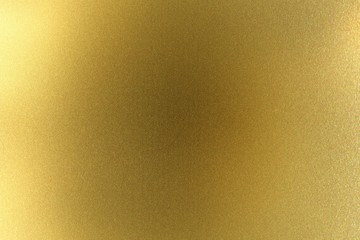 Fototapeta premium Brushed golden metal wall, abstract texture background