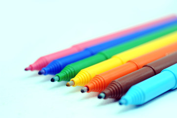 Set of color markers