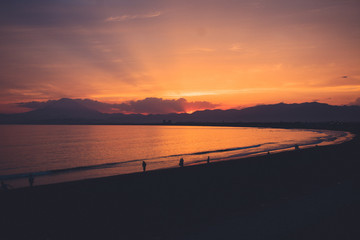 Mt Fuji Beach Sunset View form Enoshima Fujisawa Island
