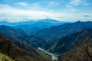 丹沢山からの富士山